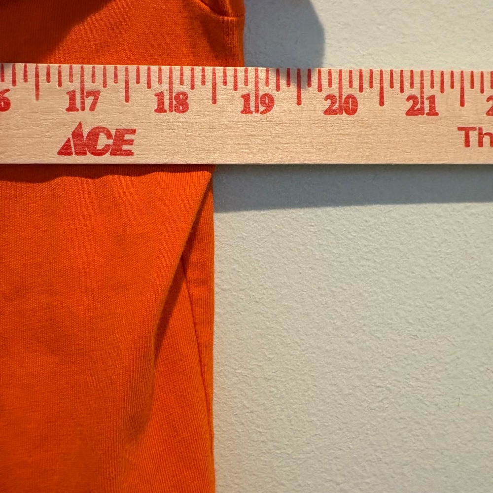 Psycho Bunny Graphic Tee Men XS (3) Orange Flocked Logo Pima Cotton Short Sleeve - Picture 10 of 13